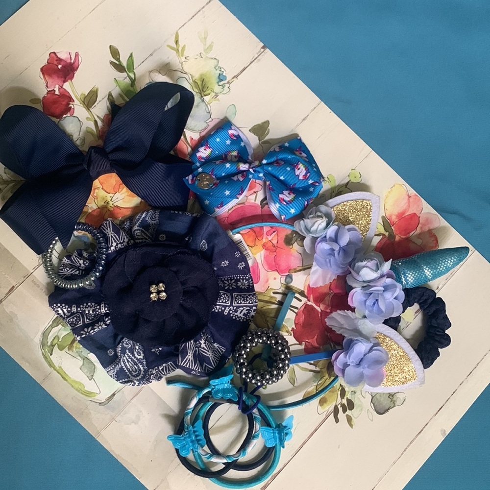 Blue Accessories Lot for a Young Girl